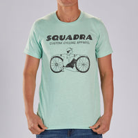 SQUADRA SQUADRA CYCLE INLINE Men's Limited Edition Cotton Tee - Mint  "Squadra Dude"