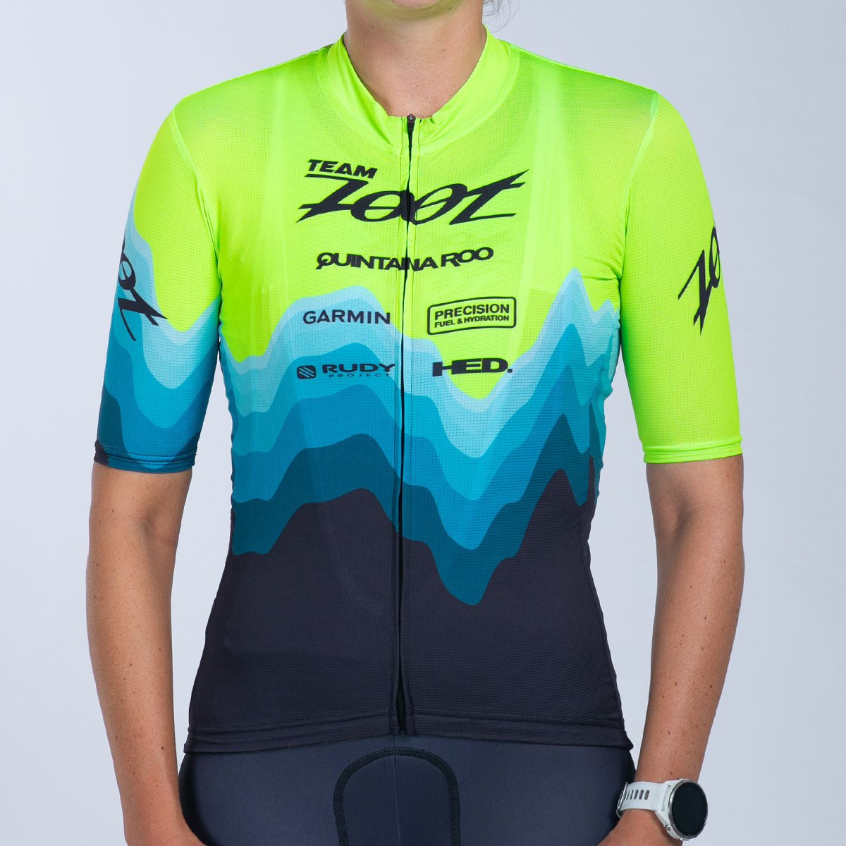 Team Zoot CYCLE JERSEYS Women's Ltd Cycle Aero Jersey - Aqua Wave