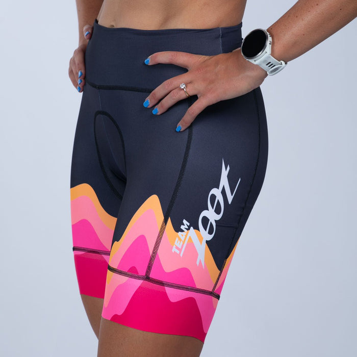 Team Zoot CYCLE SHORTS Women's Ltd Cycle High-Rise Short - Pink Wave
