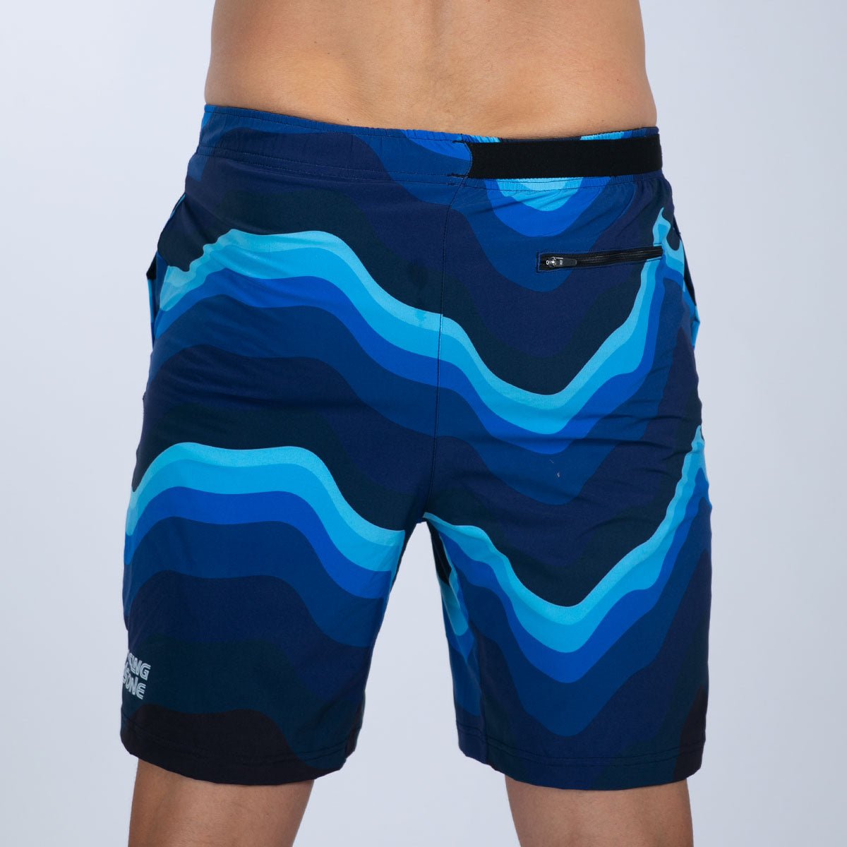 Team Zoot RUN BOTTOMS Men's Ltd Run 8" 2 in 1 Short - Blue Wave