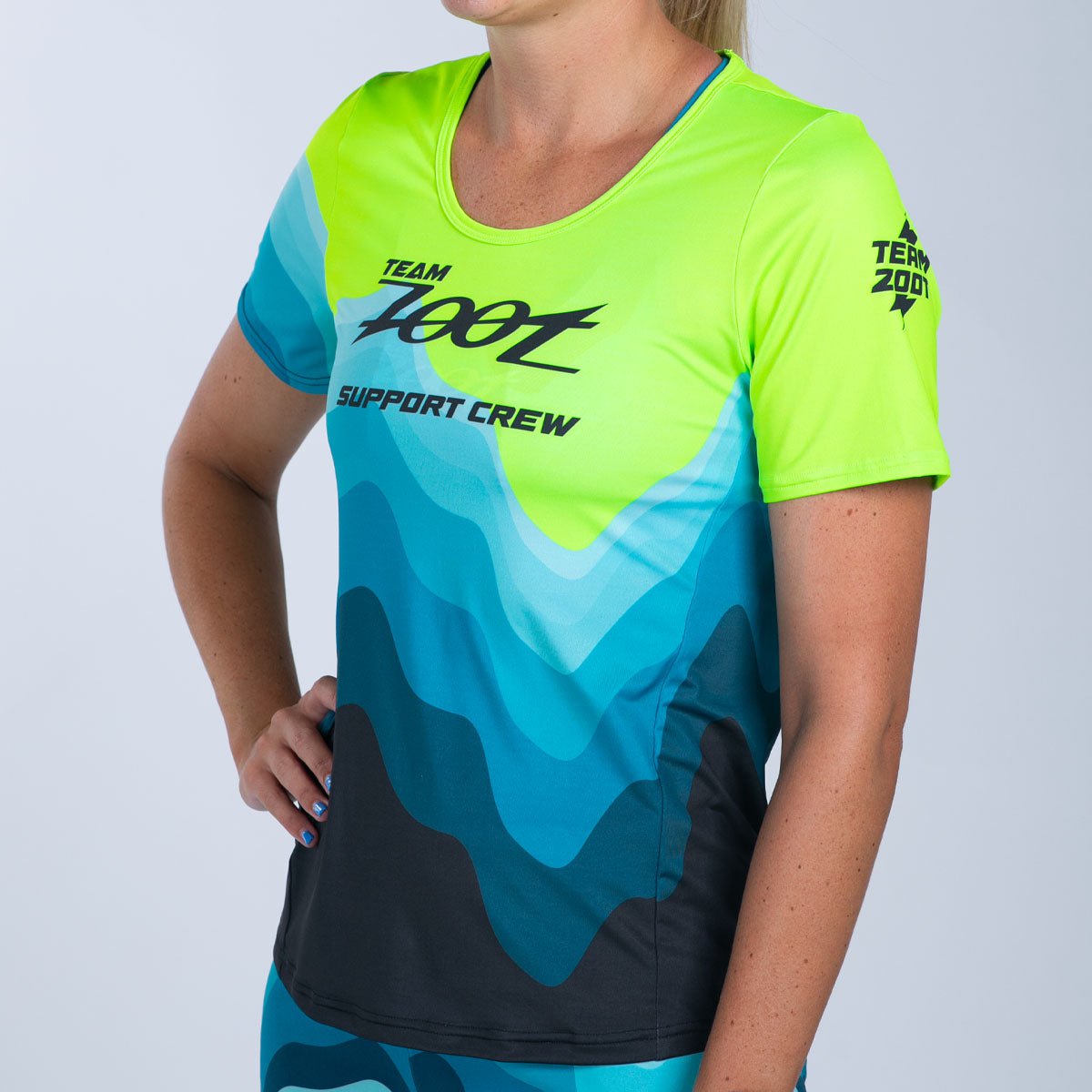 Team Zoot RUN TEE Women's Ltd Run Relaxed Fit Tee - Support Crew