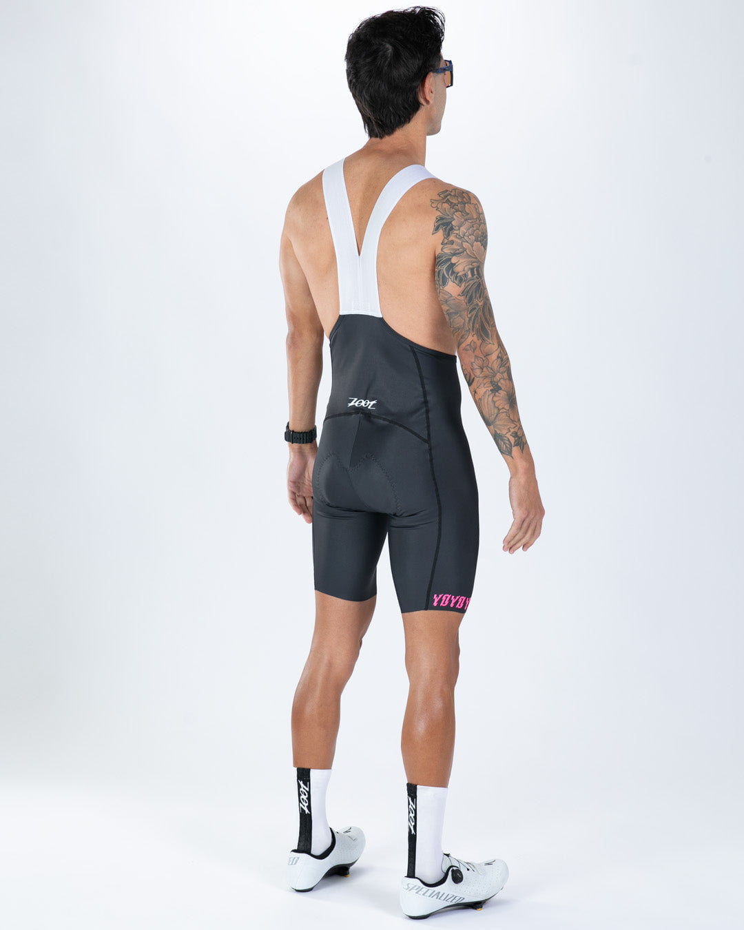Zoot Sports BIKE BOTTOMS Men's Ltd Cycle Seamless Bib Short - Elements Bolts