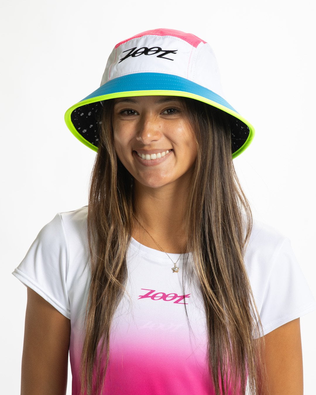Zoot Sports BUCKET HATS OSFA Unisex Tech Bucket Hat - Neon Block
