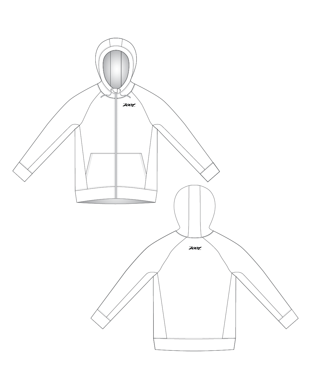 Zoot Sports CUSTOM Custom Men's Run Thermo Hoodie