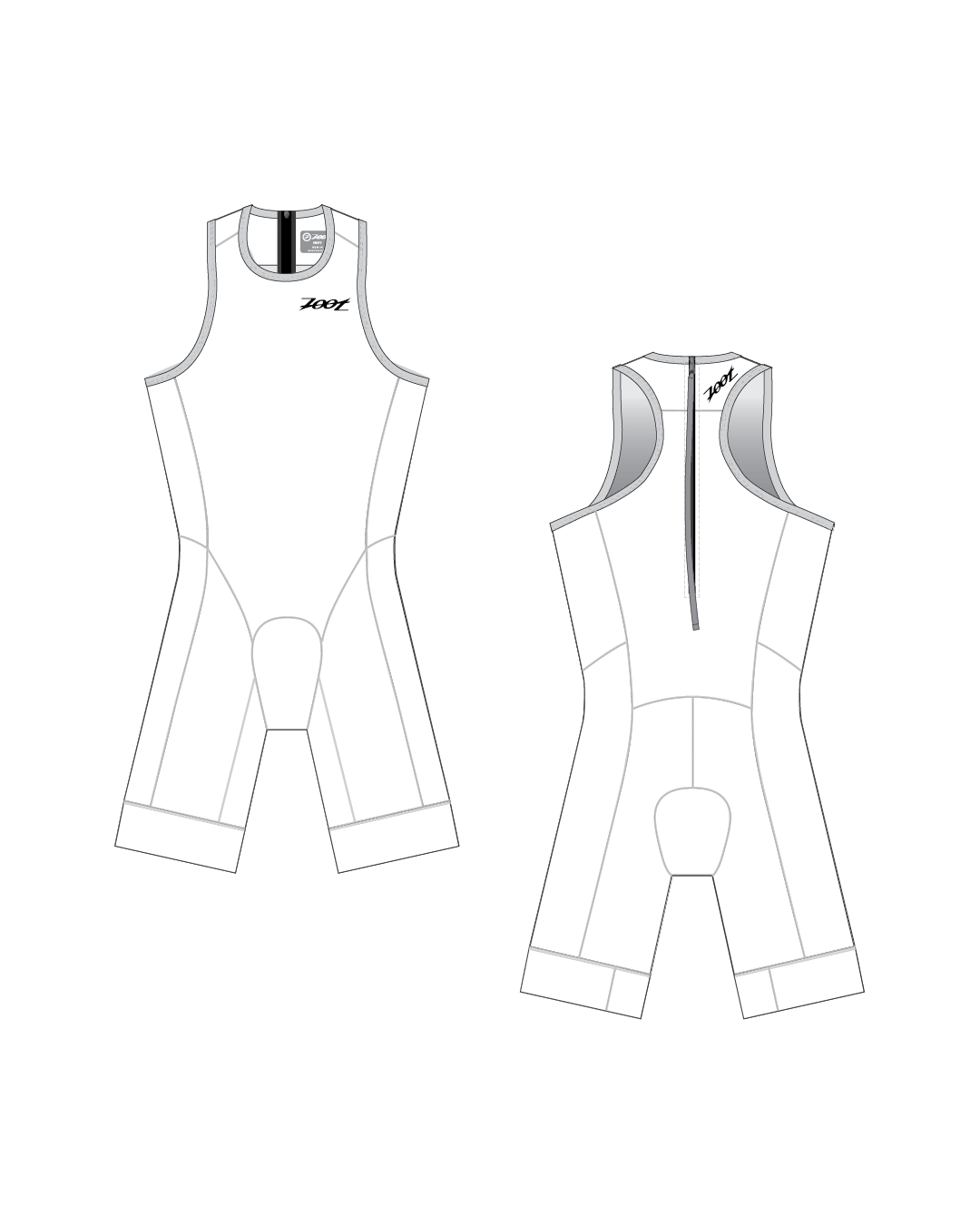 Zoot Sports CUSTOM Custom Men's Sprint Tri Hyperglide Backzip Racesuit