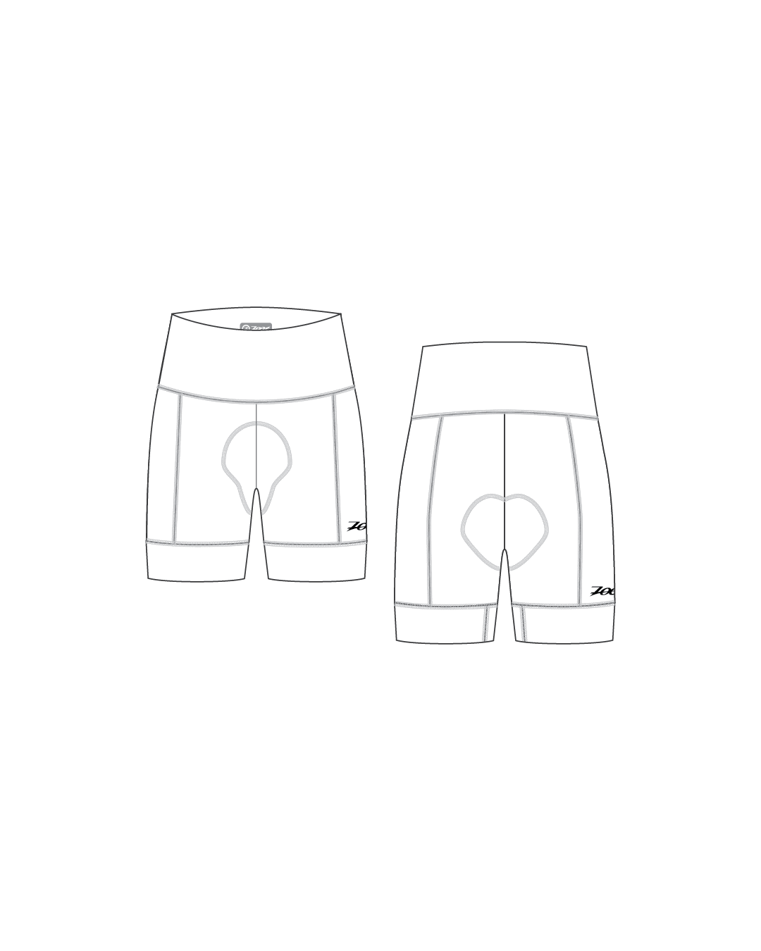 Zoot Sports CUSTOM Custom Women's Cycle High Rise Short