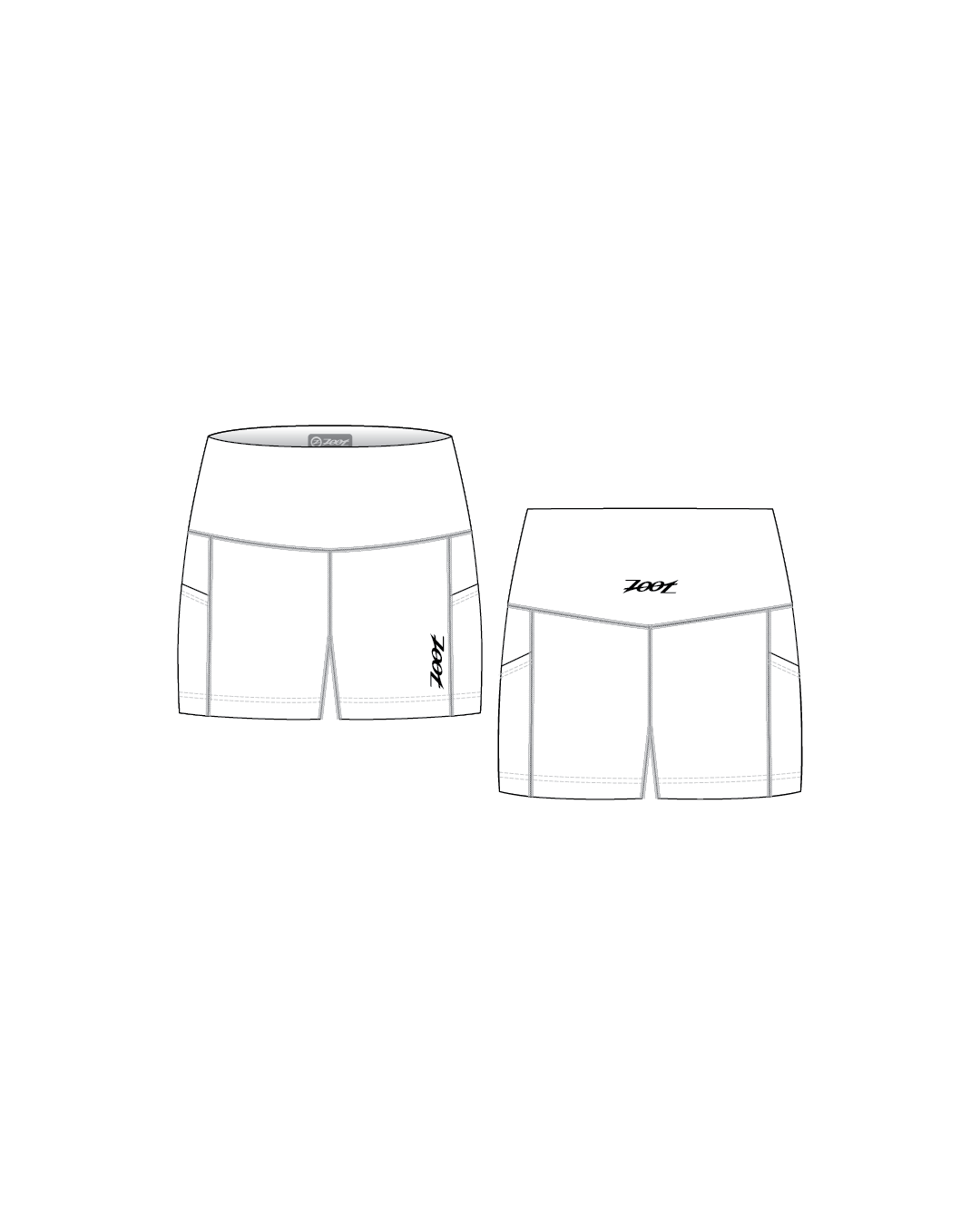 Zoot Sports CUSTOM Custom Women's Run 4" Pulse High-Rise Short