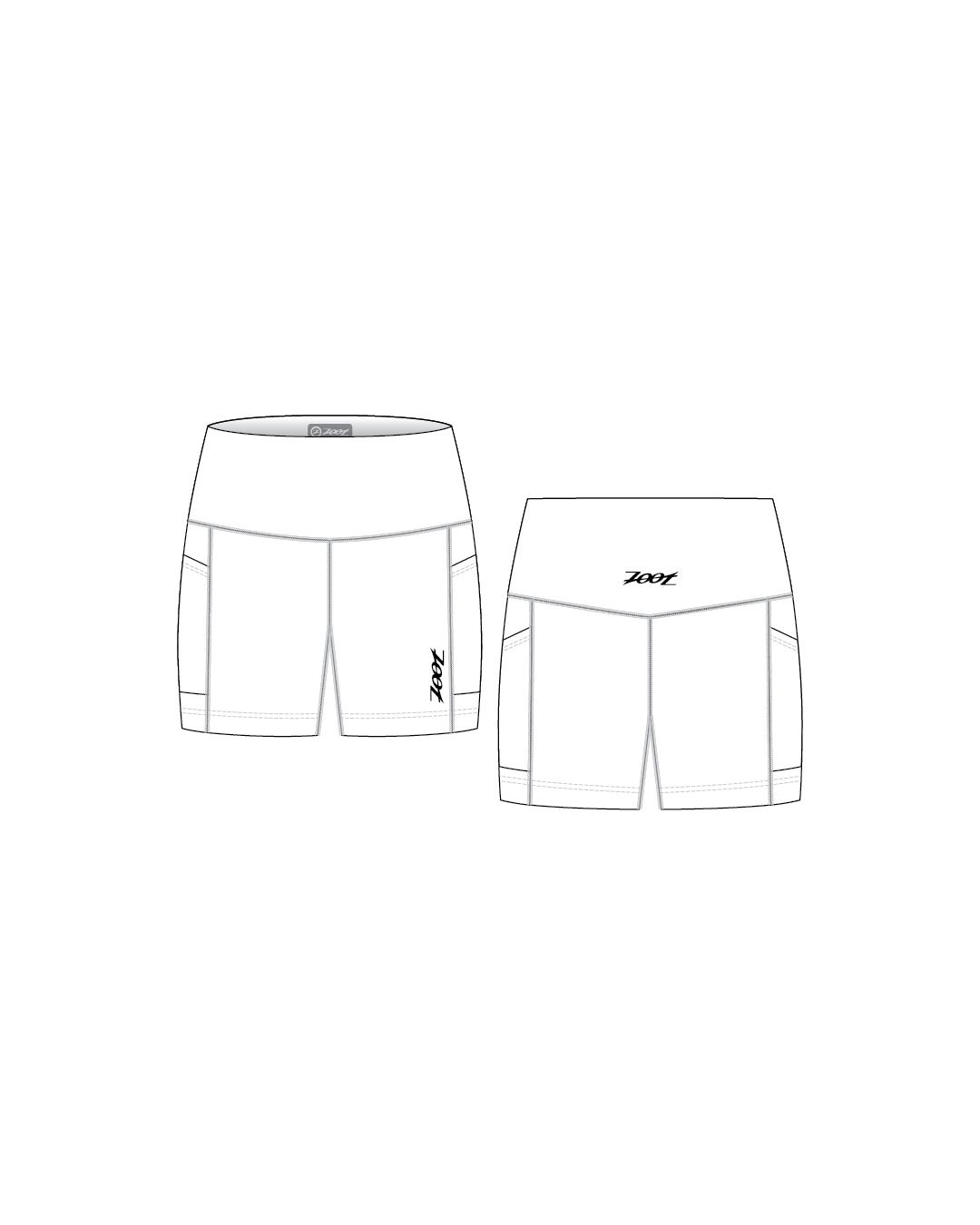 Zoot Sports CUSTOM Custom Women's Run 6" Pulse High-Rise Short