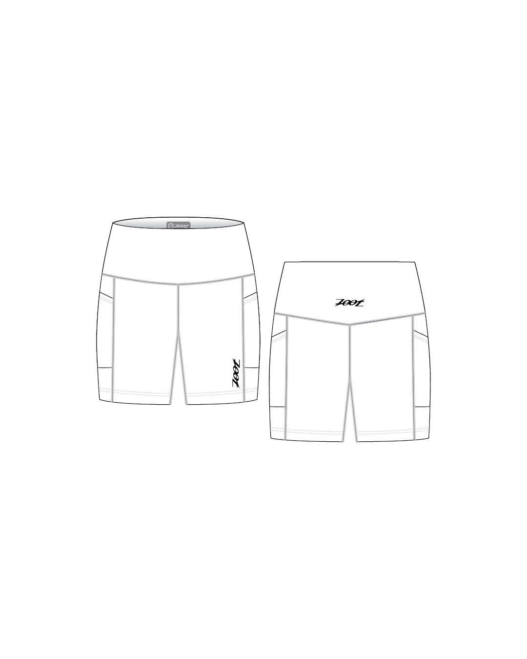 Zoot Sports CUSTOM Custom Women's Run 8" Pulse High-Rise Short