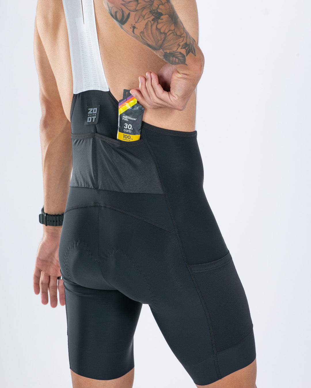 Zoot Sports CYCLE BIBS Men's Elite Cycle Cargo Bib Short - Black