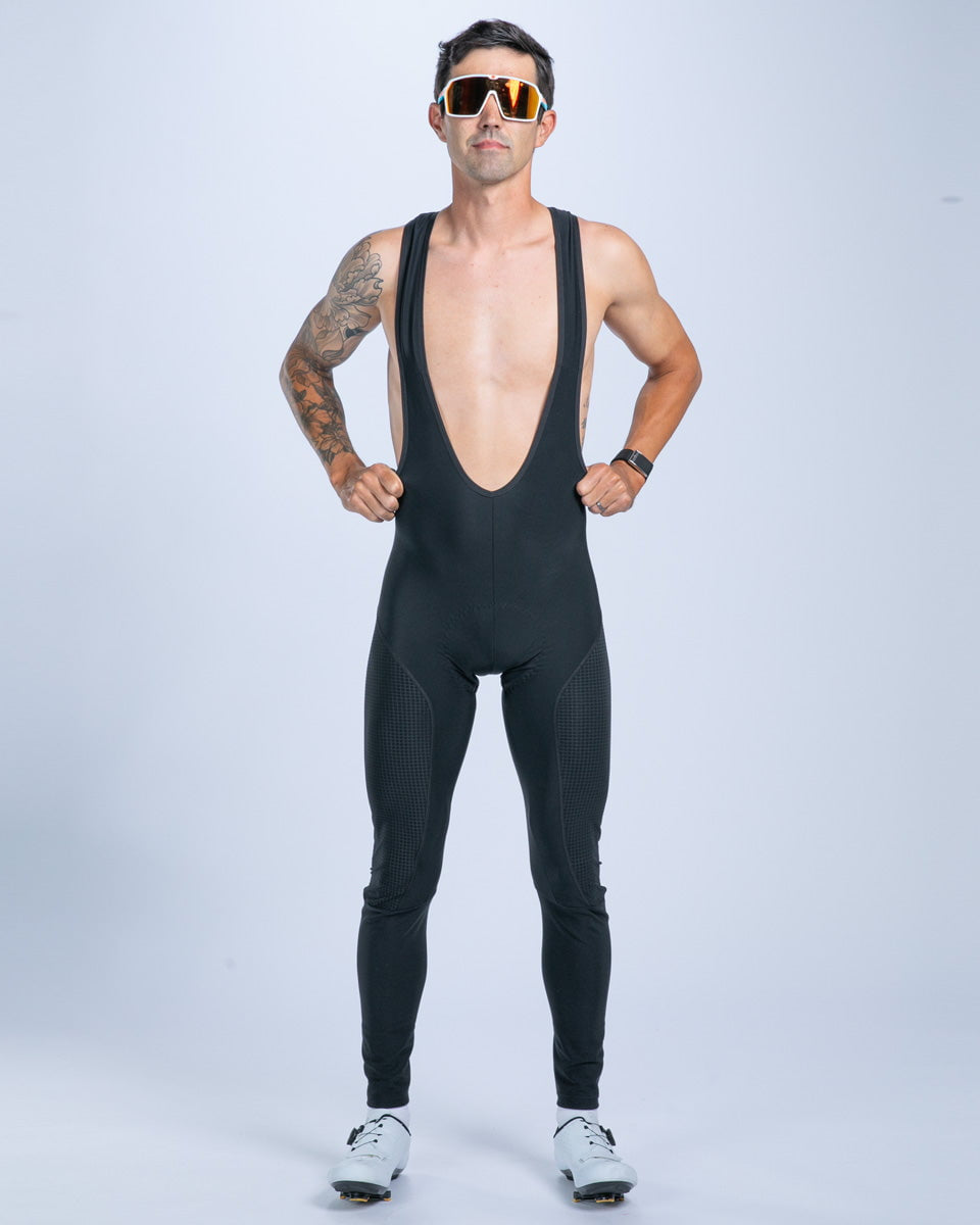 Zoot Sports CYCLE BIBS Men's Elite Cycle Hallocore Thermal Bib Tight - Jet Black
