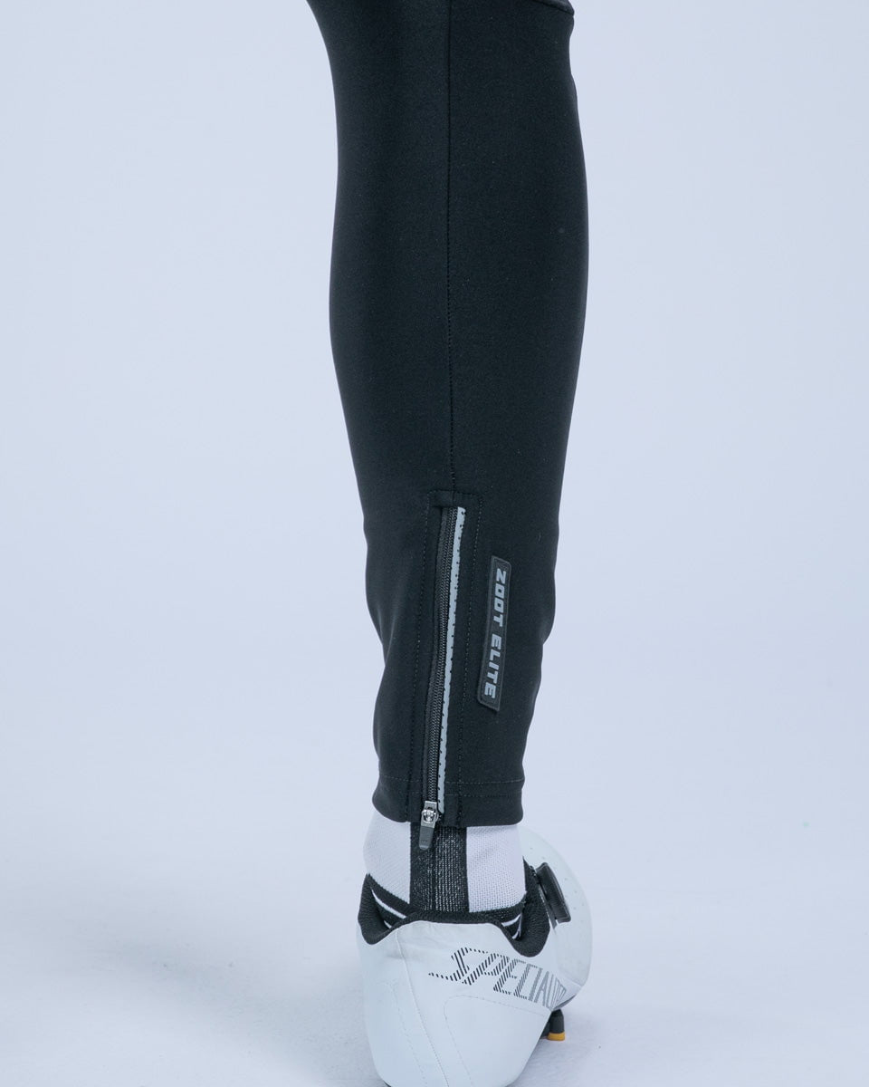 Zoot Sports CYCLE BIBS Men's Elite Cycle Hallocore Thermal Bib Tight - Jet Black