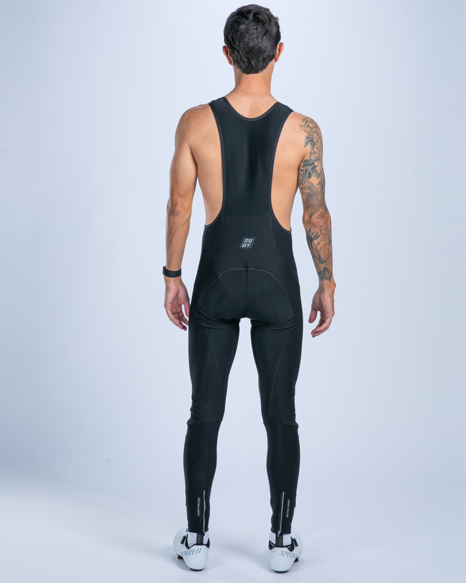 Zoot Sports CYCLE BIBS Men's Elite Cycle Hallocore Thermal Bib Tight - Jet Black