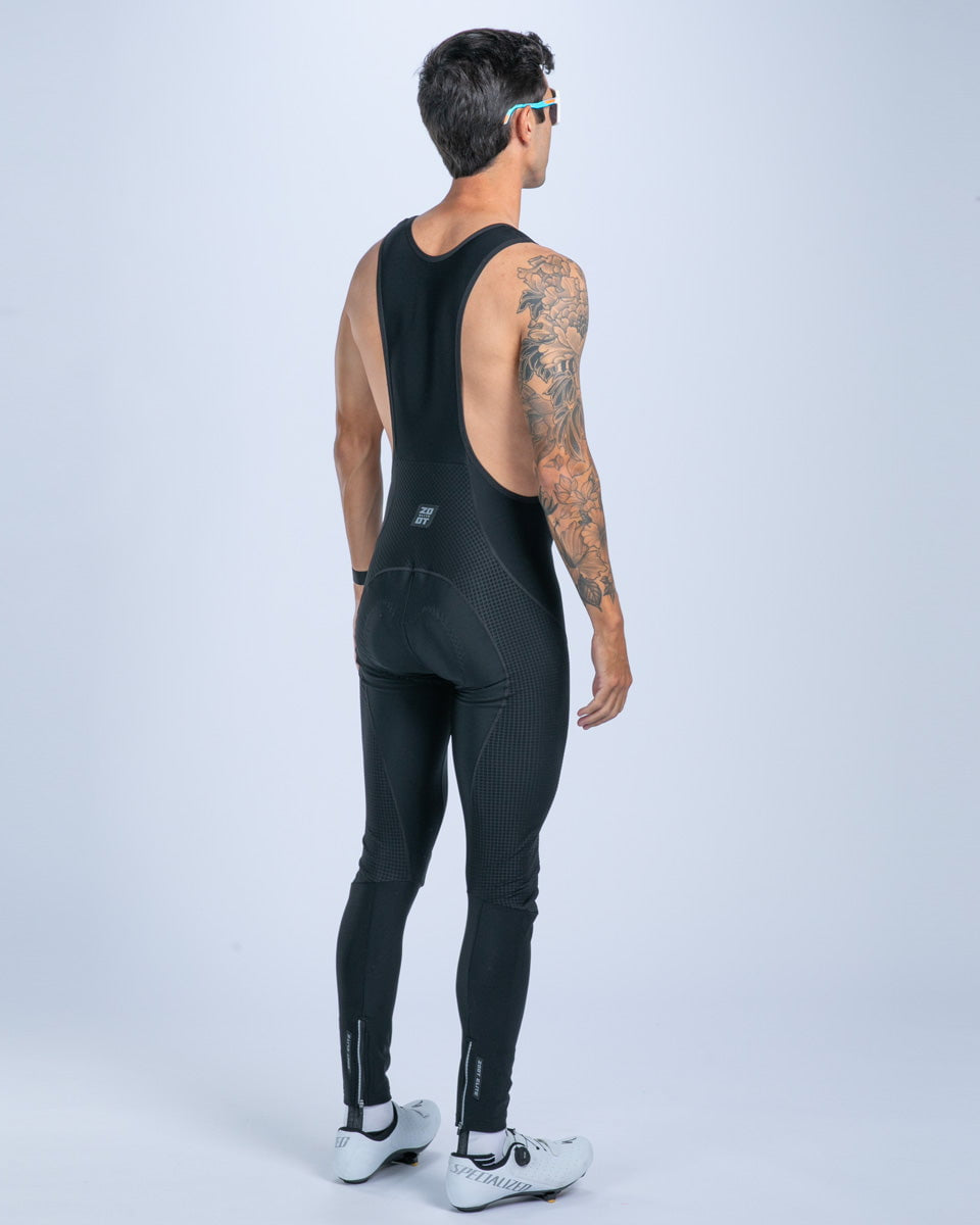 Zoot Sports CYCLE BIBS Men's Elite Cycle Hallocore Thermal Bib Tight - Jet Black