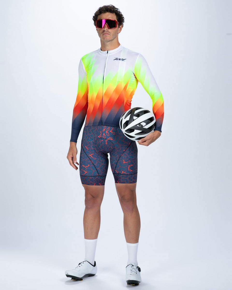 Zoot Sports CYCLE JERSEYS Men's Ltd Cycle Sun Stop Ls Jersey - Costa Del Sol