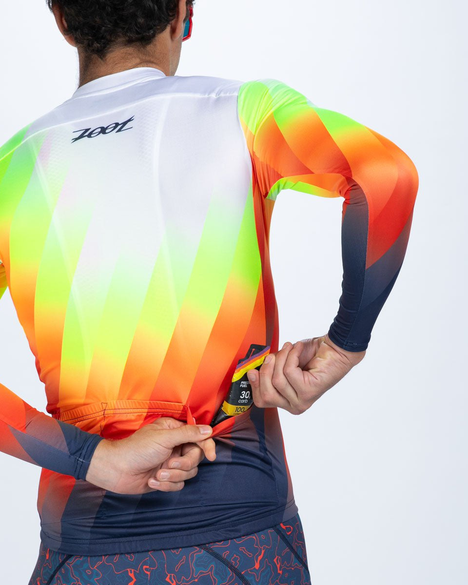 Zoot Sports CYCLE JERSEYS Men's Ltd Cycle Sun Stop Ls Jersey - Costa Del Sol