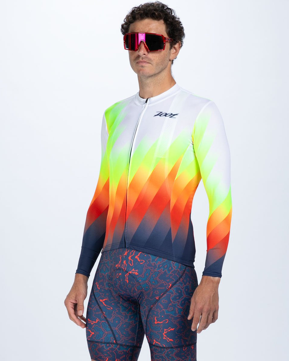 Zoot Sports CYCLE JERSEYS Men's Ltd Cycle Sun Stop Ls Jersey - Costa Del Sol