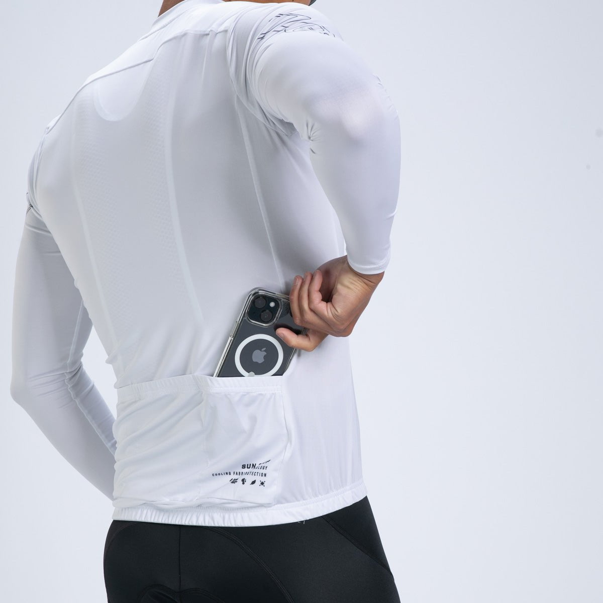 Zoot Sports CYCLE JERSEYS Men's Ltd Cycle Sun Stop Ls Jersey - UPF White