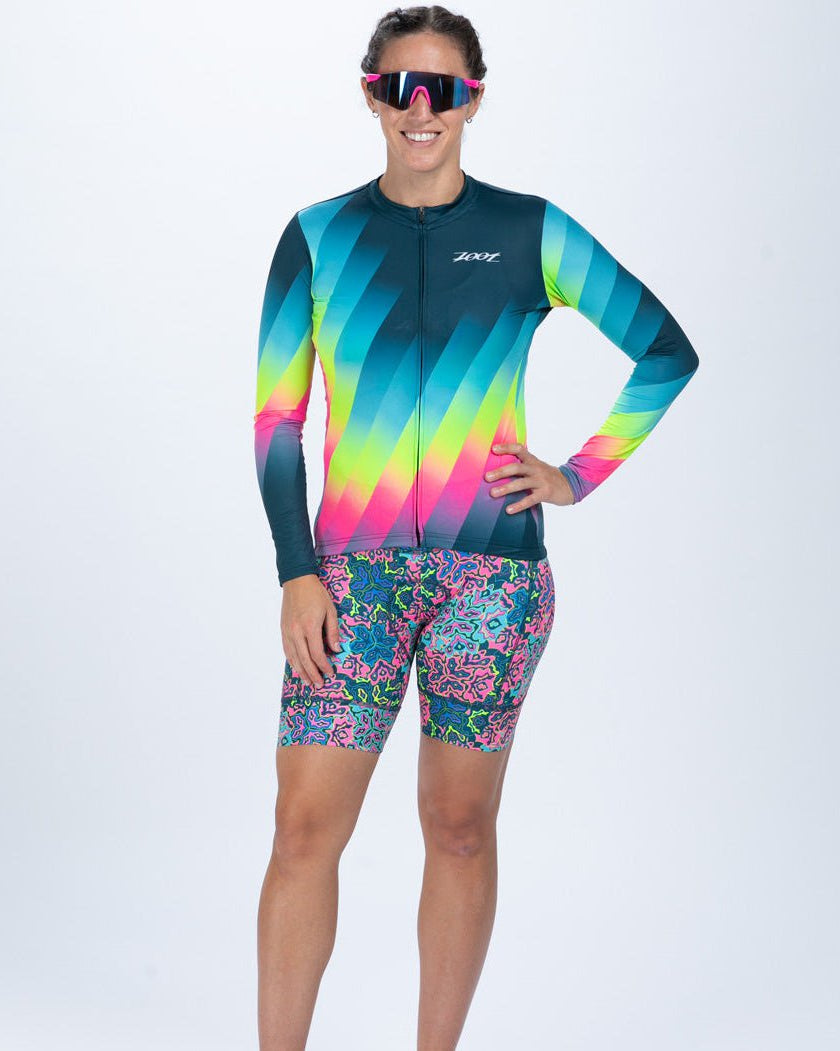 Zoot Sports CYCLE JERSEYS Women's Ltd Cycle Sun Stop Ls Jersey - Costa Del Sol
