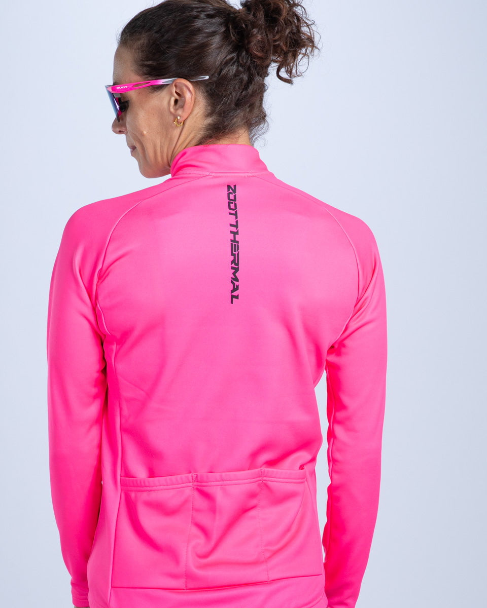 Zoot Sports CYCLE JERSEYS Women's Ltd Cycle Thermal Jersey - Hi Viz Pink