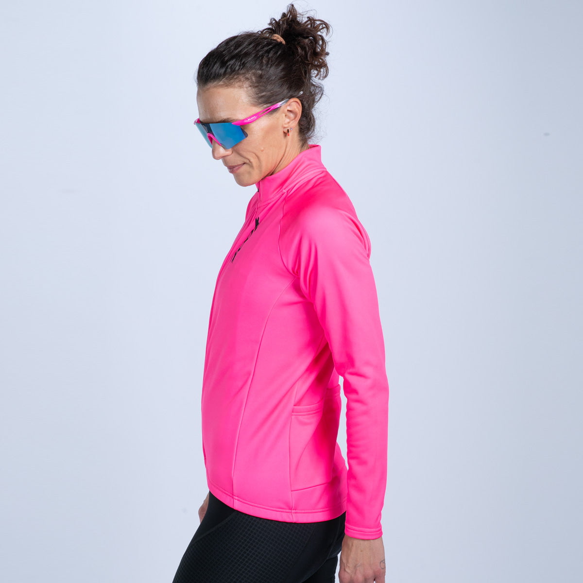 Zoot Sports CYCLE JERSEYS Women's Ltd Cycle Thermal Jersey - Hi Viz Pink