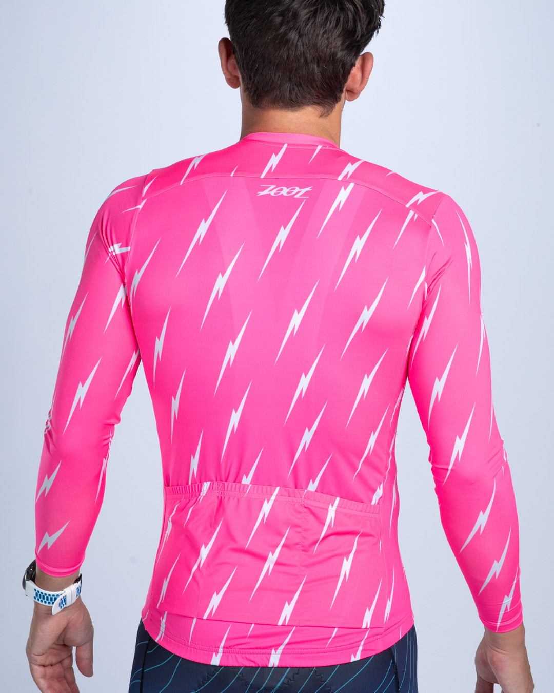 Zoot Sports CYCLE LONG SLEEVE JERSEYS Men's Ltd Cycle Sun Stop LS Jersey - Elements Bolts