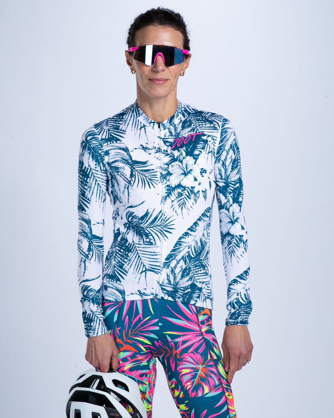 Zoot Sports CYCLE LONG SLEEVE JERSEYS Women's Ltd Cycle Sun Stop LS Jersey - Island Original