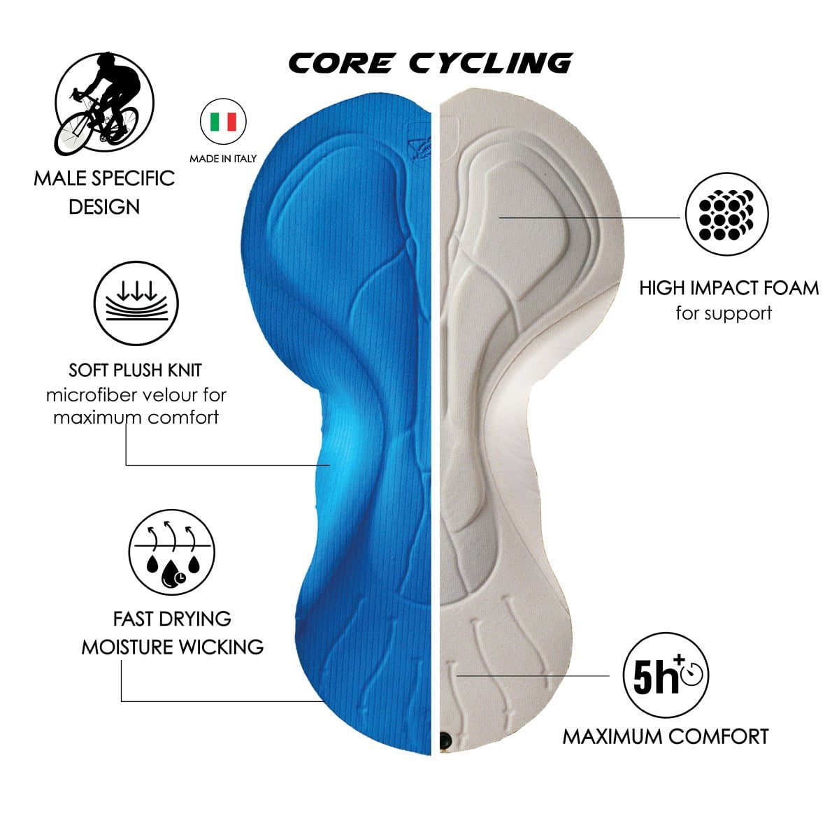 Zoot Sports CYCLE SHORTS Men's Core Cycle Short - Jet Black