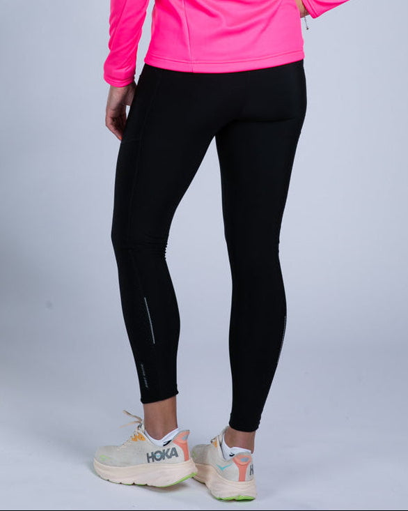 Zoot Sports CYCLE SHORTS Women's Elite Run Hallocore Thermal Tight - Jet Black