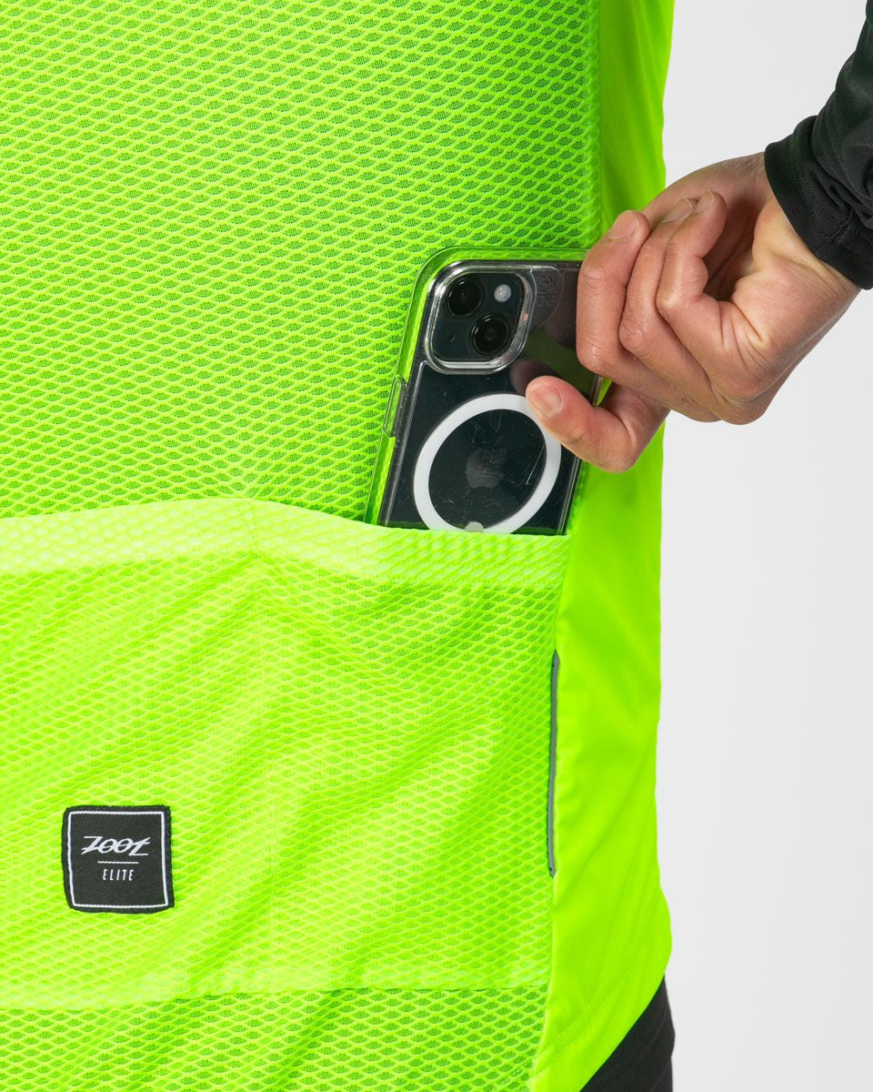 Zoot Sports CYCLE VESTS Men's Elite Cycle Vest - Safety Yellow