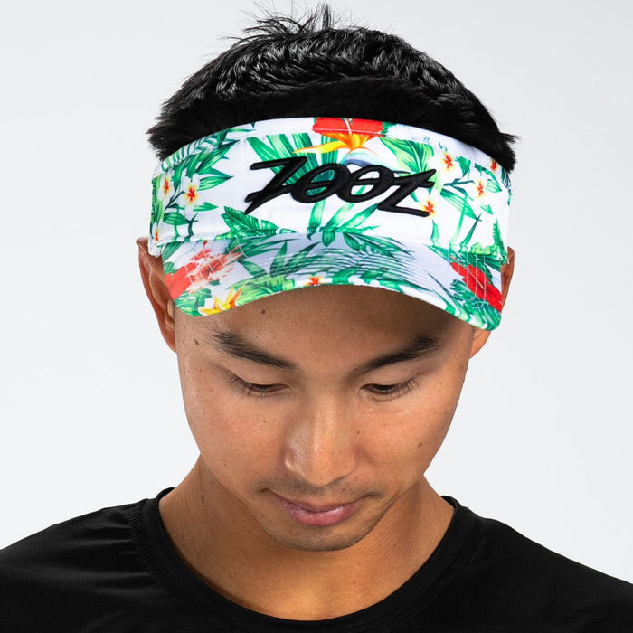Zoot Sports HATS OSFA Unisex Tech Visor - White Hawaiian