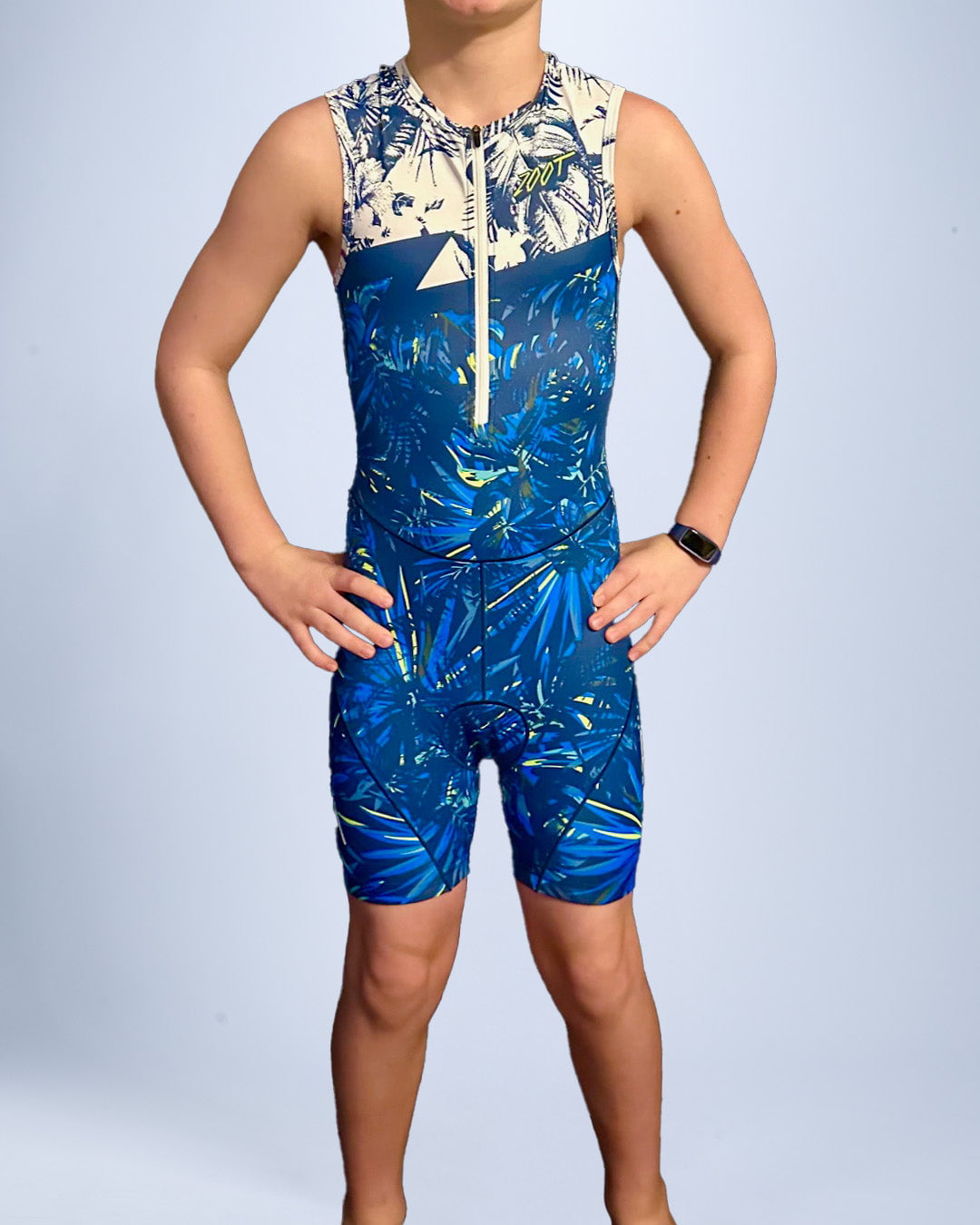 Zoot Sports KIDS Youth Ltd Protégé Tri Racesuit - Island Original Blue