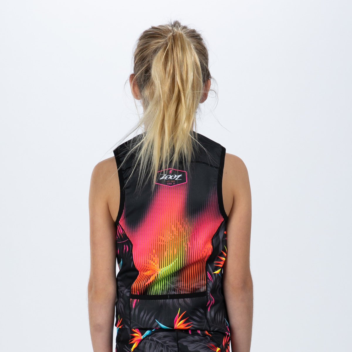 Zoot Sports KIDS Youth Ltd Tri Protégé Tank - Tropical Magic Pink