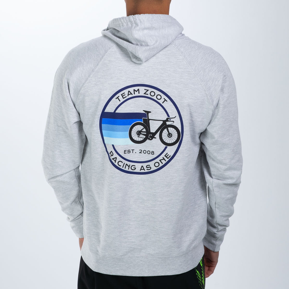 Zoot Sports LIFESTYLE Unisex Terry Zip Hoodie - Team Zoot 2025 - Athletic Heather