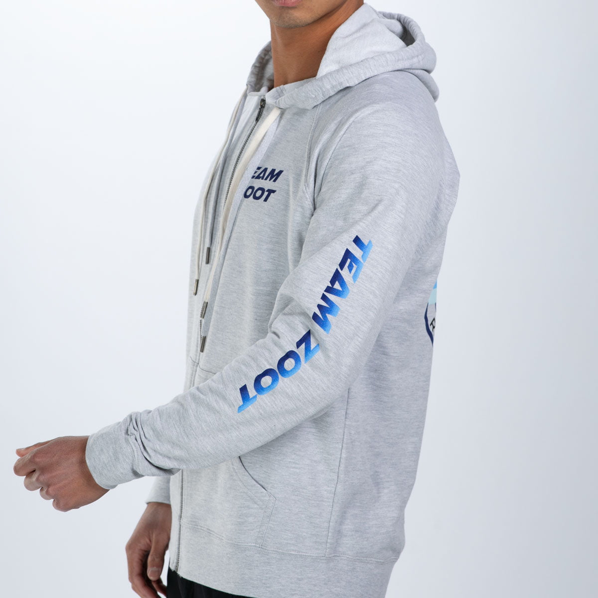 Zoot Sports LIFESTYLE Unisex Terry Zip Hoodie - Team Zoot 2025 - Athletic Heather