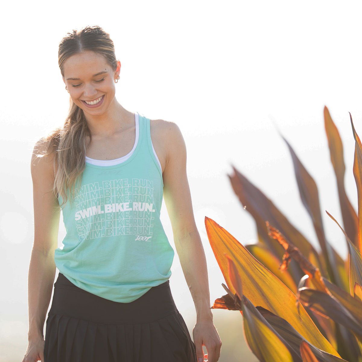 Zoot Sports LIFESTYLE Women's Swim Bike Run Racerback Tank - Mint
