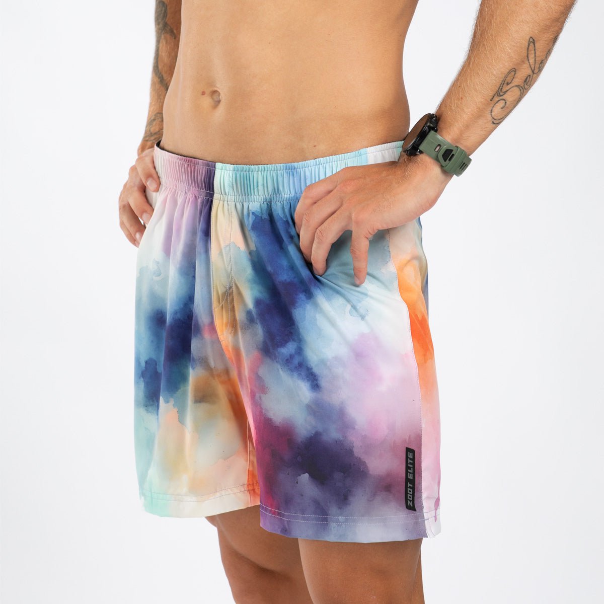 Zoot Sports RUN BOTTOMS Men's Elite Run 5" Short - Chromoflow