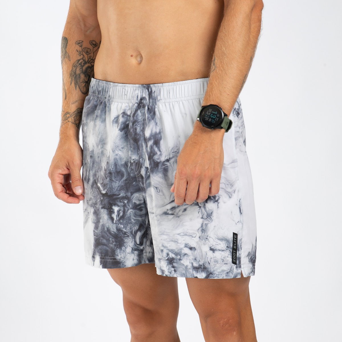 Zoot Sports RUN BOTTOMS Men's Elite Run 5" Short - Vapor White