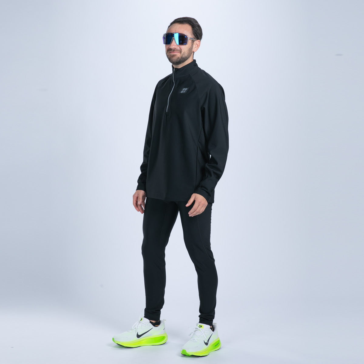 Zoot Sports RUN BOTTOMS Men's Elite Run Hallocore Thermal Tight - Jet Black