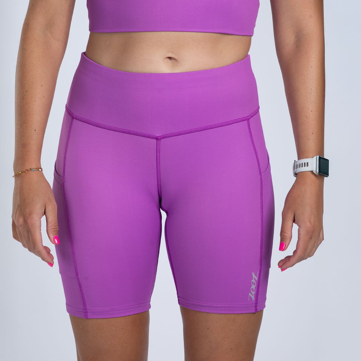 Zoot Sports RUN BOTTOMS Women's Core Run Pulse 8" Short - Deep Purple