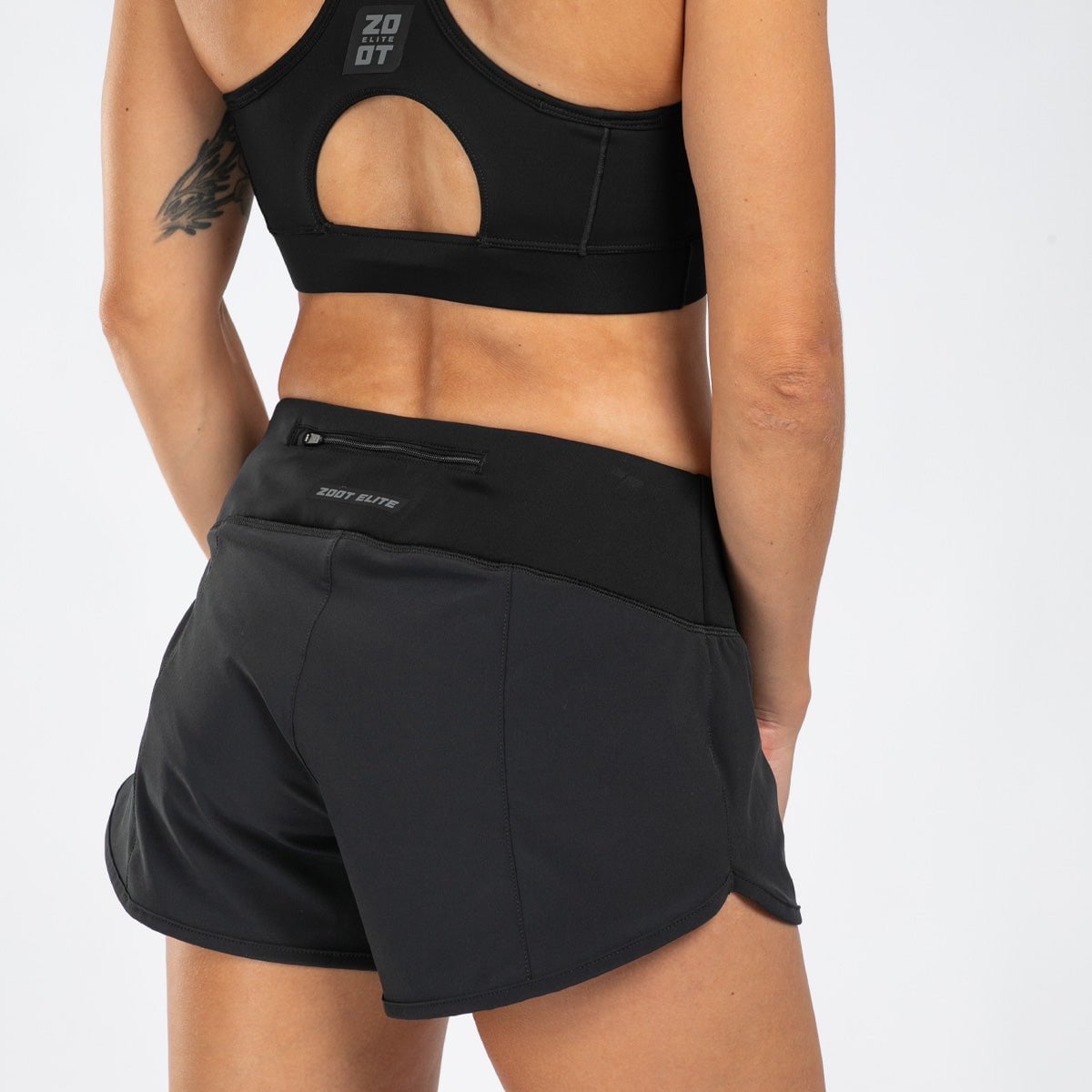 Zoot Sports RUN BOTTOMS Women's Elite Run 3" Short - Jet Black