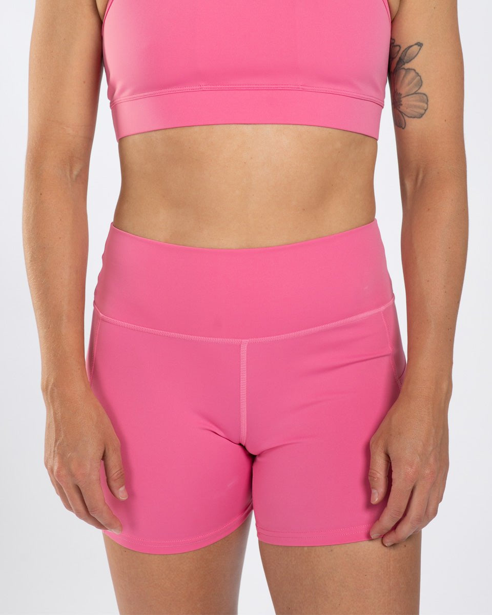 Zoot Sports RUN BOTTOMS Women's Elite Run 5" High-Rise Short - Rose