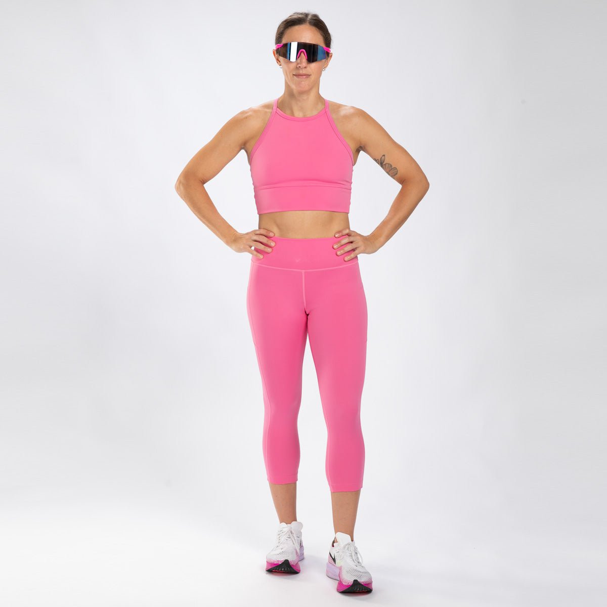 Zoot Sports RUN BOTTOMS Women's Elite Run High Rise Capri - Rose