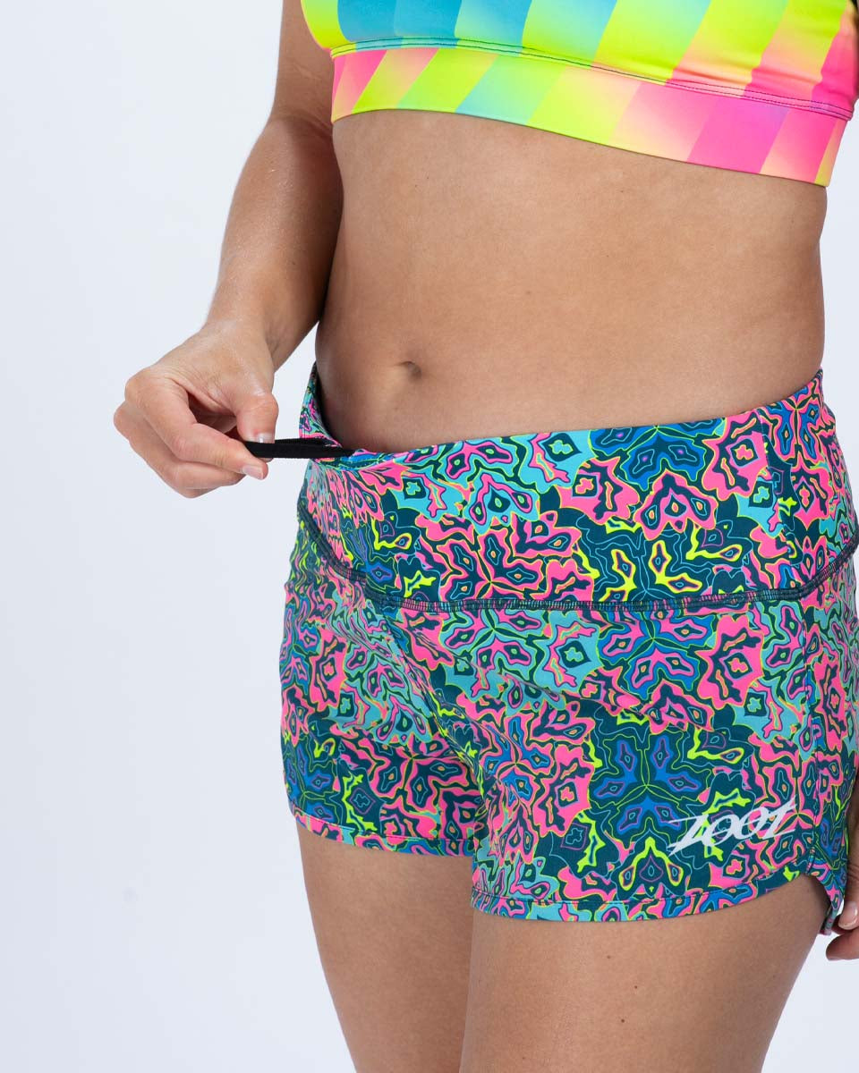 Zoot Sports RUN BOTTOMS Women's Ltd Run 3" Short - Costa Del Sol