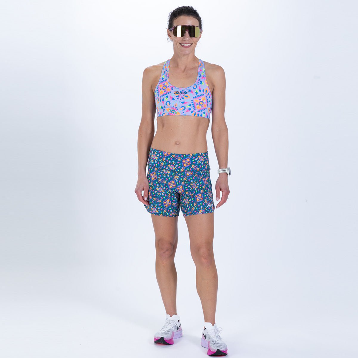 Zoot Sports RUN BOTTOMS Women's Ltd Run 6" Short - Kaleidoscope