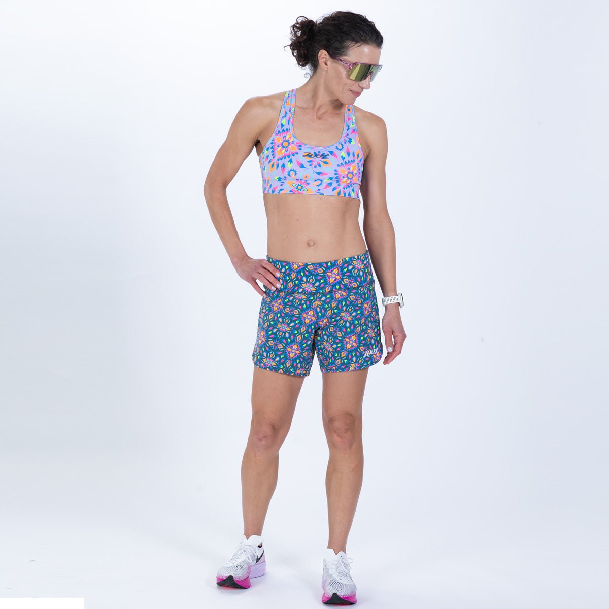 Zoot Sports RUN BOTTOMS Women's Ltd Run 6" Short - Kaleidoscope