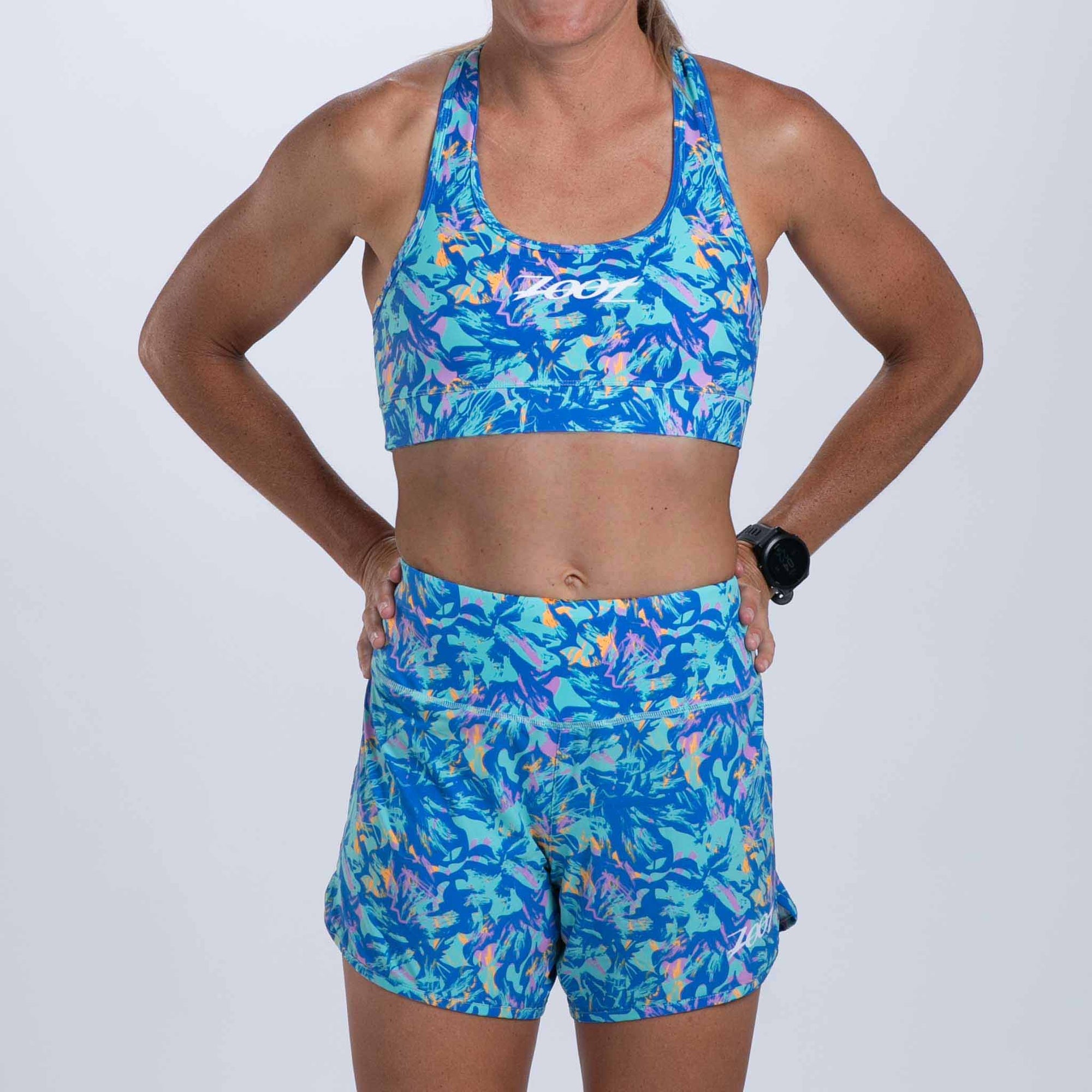 Zoot Sports RUN BOTTOMS Women's Ltd Run 6" Short - Koa Blue