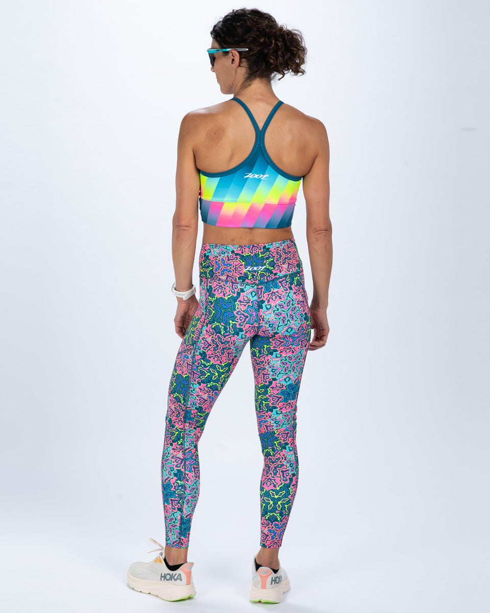 Zoot Sports RUN BOTTOMS Women's Ltd Run High Rise Tight - Costa Del Sol