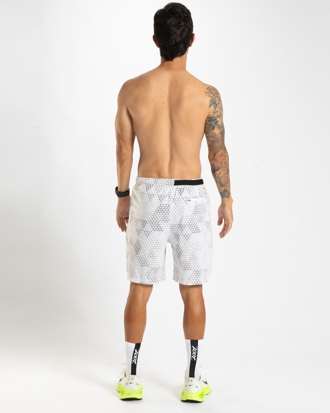 Zoot Sports RUN SHORTS 2-1 BOXER BRIEF Men's Elite Run 8" Short 2 in 1 - Sonic White