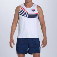 Zoot Sports RUN SINGLET Men's Ltd Run Singlet - Cote d'Azur Stripes